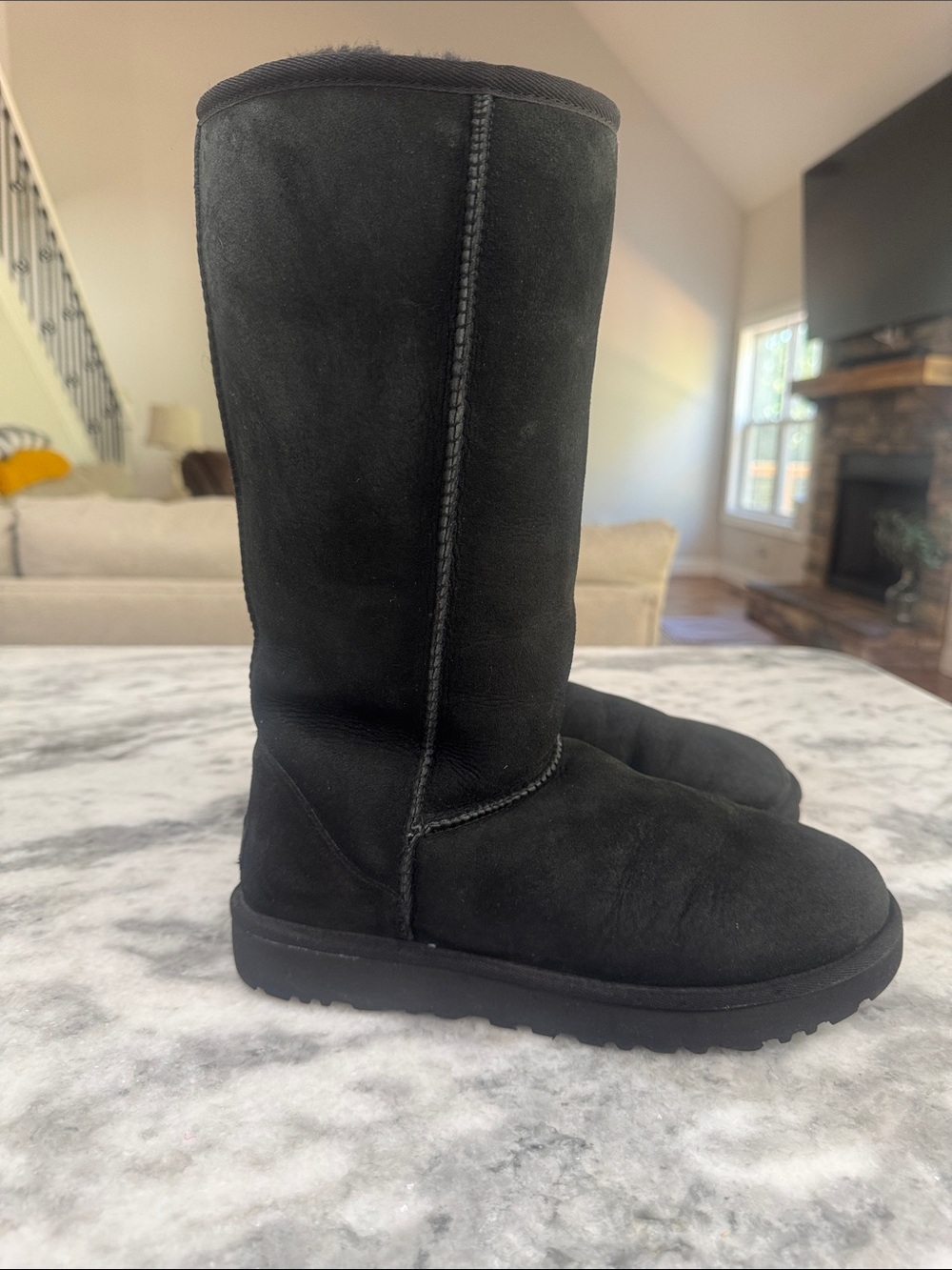 UGG Black Classic Tall Suede Boot